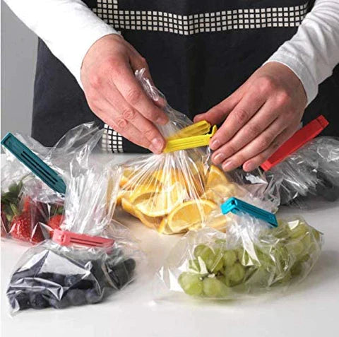 12Pcs Food Snack Storage Sealing Bag Clips – Reusable Kitchen Clips for Freshness