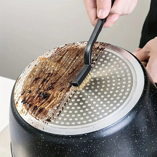 3pcs Gas Stove Wire Cleaning Brush Set – Metal, Copper & Nylon Brushes for Burners, Grates & Ovens