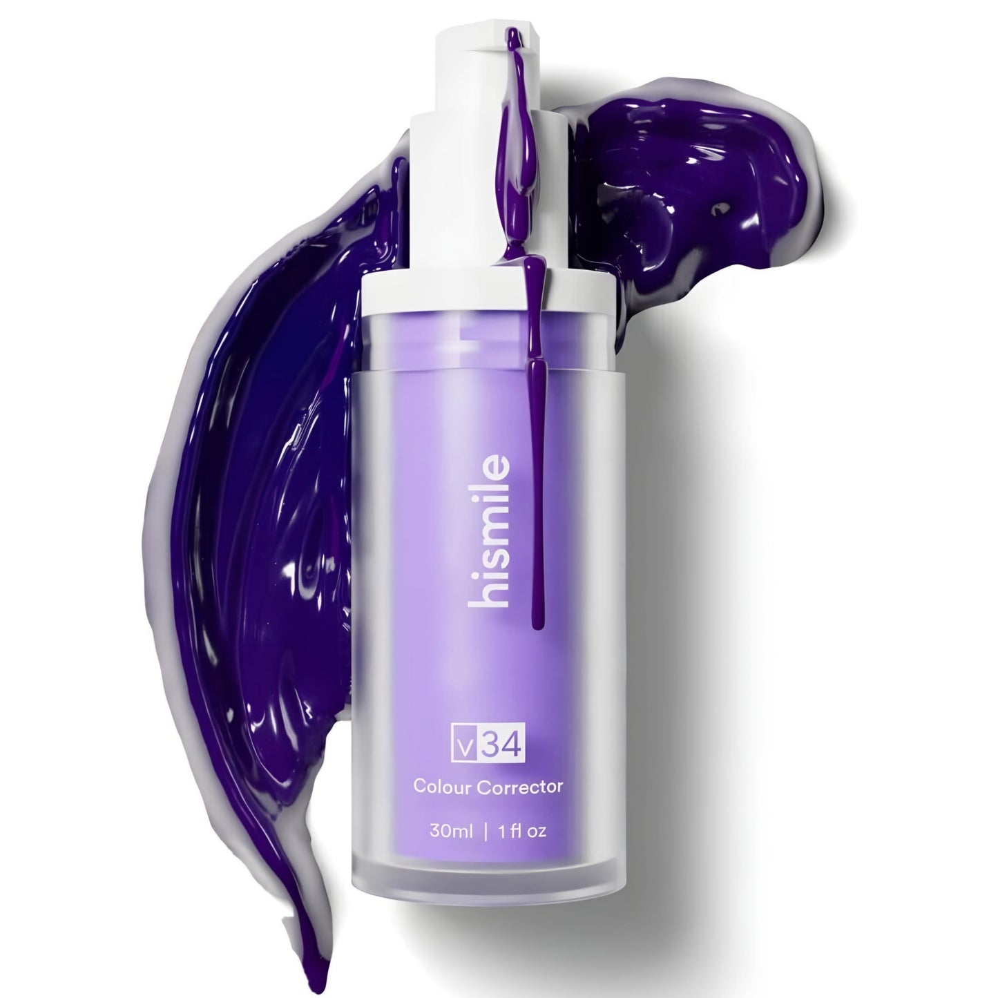 Hismile V34 Colour Corrector Serum | Purple Teeth Whitening Formula | Instantly Brightens Yellow Teeth | With 20-Day Money Back Guarantee |