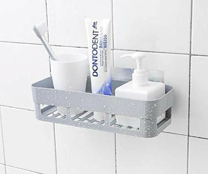 1Pcs Rectangle Shelf Corner Storage – Wall Mounted Bathroom & Kitchen Organizer