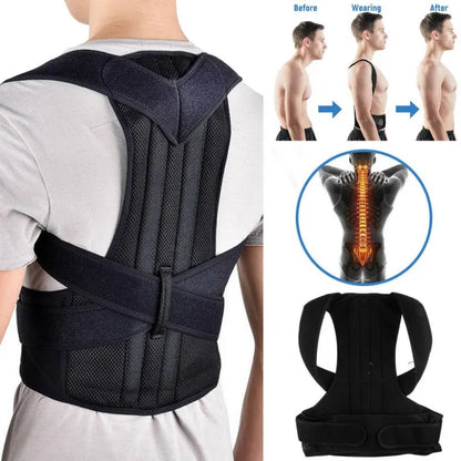 Back Posture Corrector Belt | Spine Support & Pain Relief for Men & Women | 20-Day Money Back Guarantee