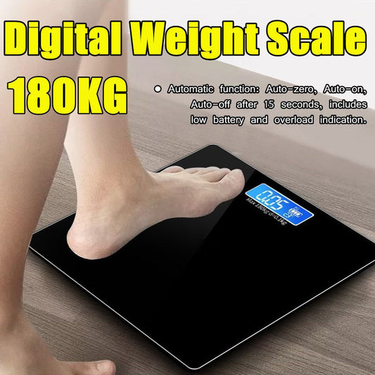 iScale Digital LCD Electronic Tempered Glass Bathroom Weighing Scale | Smart & Accurate Body Weight Machine | With 20-Day Money Back Guarantee