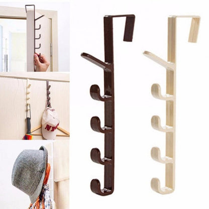 Over-the-Door Hook Rack – Space Saving Clothes, Bags & Towel Hanger