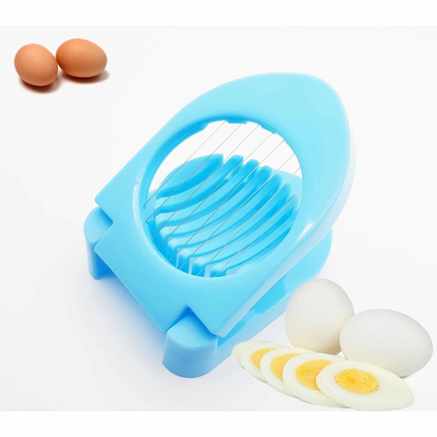 Multipurpose Plastic Egg Slicer Cutter | Perfect Slices for Eggs, Fruits & Soft Foods | With 20-Day Money Back Guarantee