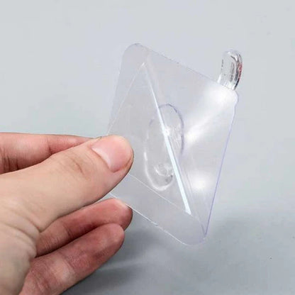 2Pcs Acrylic Single Hook – Transparent Wall Hooks for Keys, Towels & Home Organization