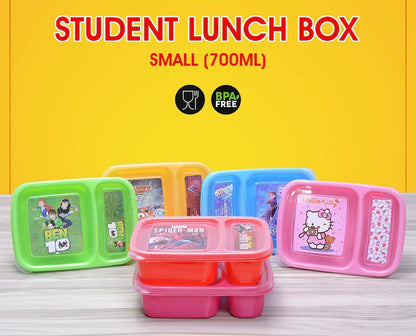 700ml Cartoon Character Student Lunch Box – Cute Portable Food Storage for School & Office