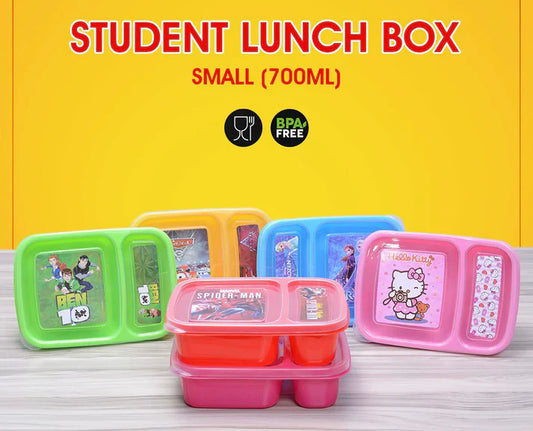 700ml Cartoon Character Student Lunch Box – Cute Portable Food Storage for School & Office