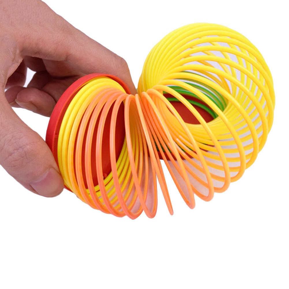 1PC Rainbow Coil Party Walking Slinky Spring Toy – Fun Stress Relief Toy for Kids & Adults