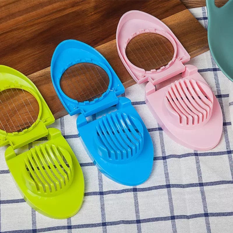 Multipurpose Plastic Egg Slicer Cutter | Perfect Slices for Eggs, Fruits & Soft Foods | With 20-Day Money Back Guarantee