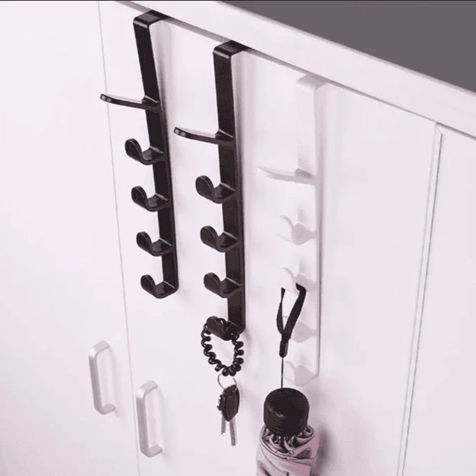 Over-the-Door Hook Rack – Space Saving Clothes, Bags & Towel Hanger