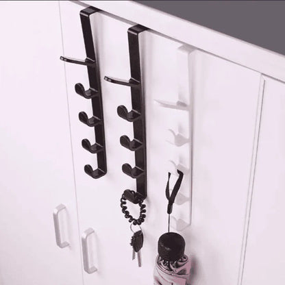 Over-the-Door Hook Rack – Space Saving Clothes, Bags & Towel Hanger