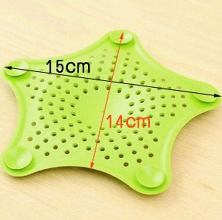 Silicone Sink Star Drain Cover – Anti-Clog Hair & Food Catcher for Kitchen & Bathroom