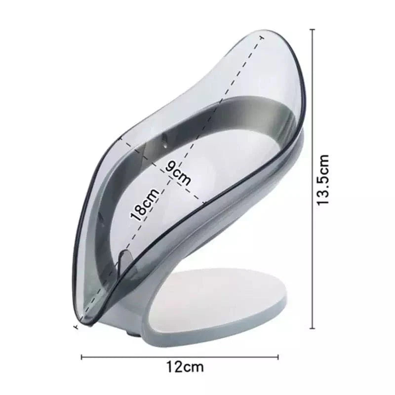 Leaf Shape Smart Soap Holder – Self-Draining Bathroom Soap Dish