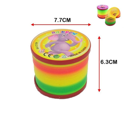 1PC Rainbow Coil Party Walking Slinky Spring Toy – Fun Stress Relief Toy for Kids & Adults