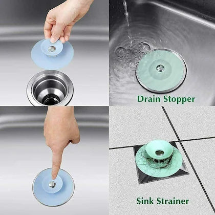 Silicone Basin Stopper – Universal Sink Plug & Drain Cover for Kitchen & Bathroom