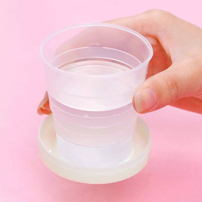 1Pcs Portable Printed Plastic Foldable Magic Cup for Kids – Travel-Friendly Drinking Cup