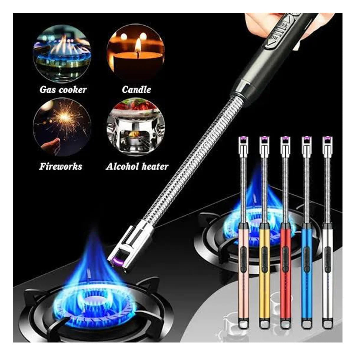 Rechargeable Electric Lighter – Flameless USB Windproof Plasma Lighter