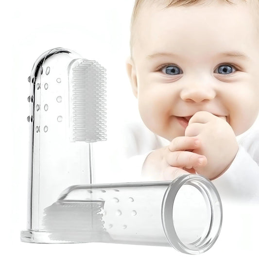 Baby Finger Silicone Toothbrush – Soft Infant Teether & Gum Massager for Oral Care