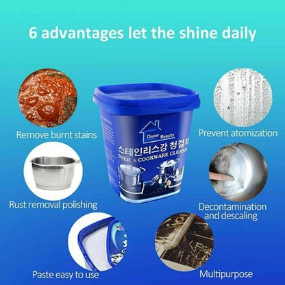 Original Cookware Steel Cleaner – Powerful Stainless Steel & Utensil Cleaning Powder